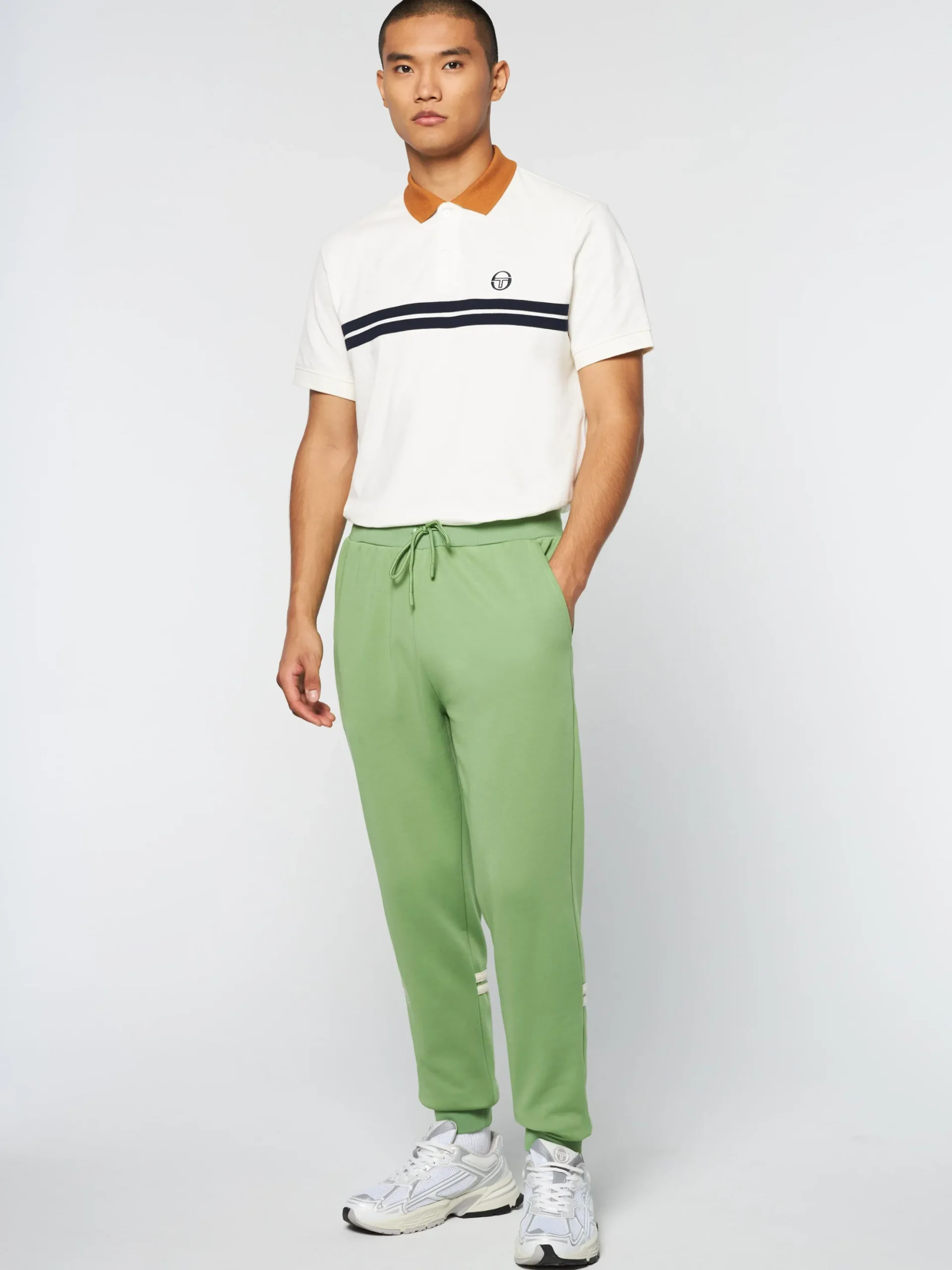 Sergio Tacchini Dallas Track Pant Archivio- Jade Green/ Pearl Ivory JADE GREEN/PEARL IVORY Online