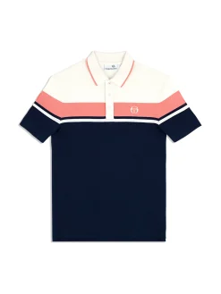 Sergio Tacchini Damarindo Polo Archivio- Gardenia/ Maritime Blue GARDENIA/MARITIME BLUE Sale