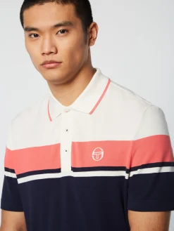 Sergio Tacchini Damarindo Polo Archivio- Gardenia/ Maritime Blue GARDENIA/MARITIME BLUE Sale