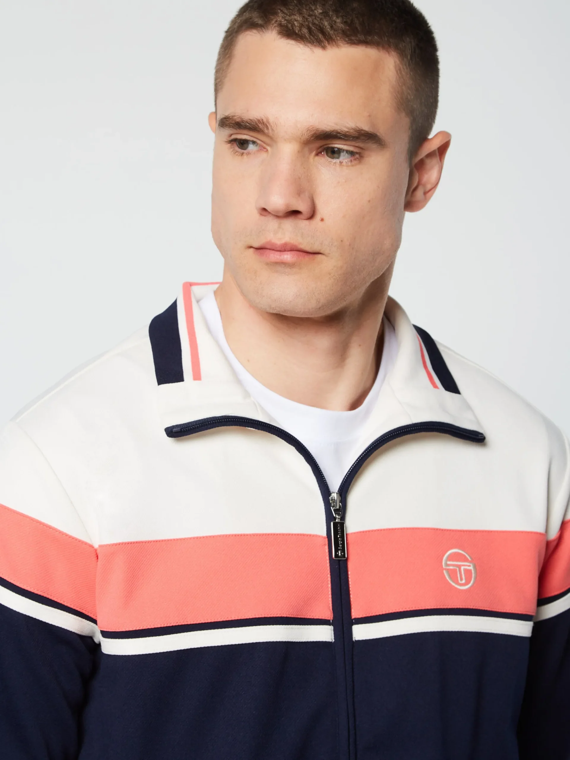 Sergio Tacchini Damarindo Track Jacket Archivio- Gardenia/ Maritime Blue GARDENIA/MARITIME BLUE Fashion