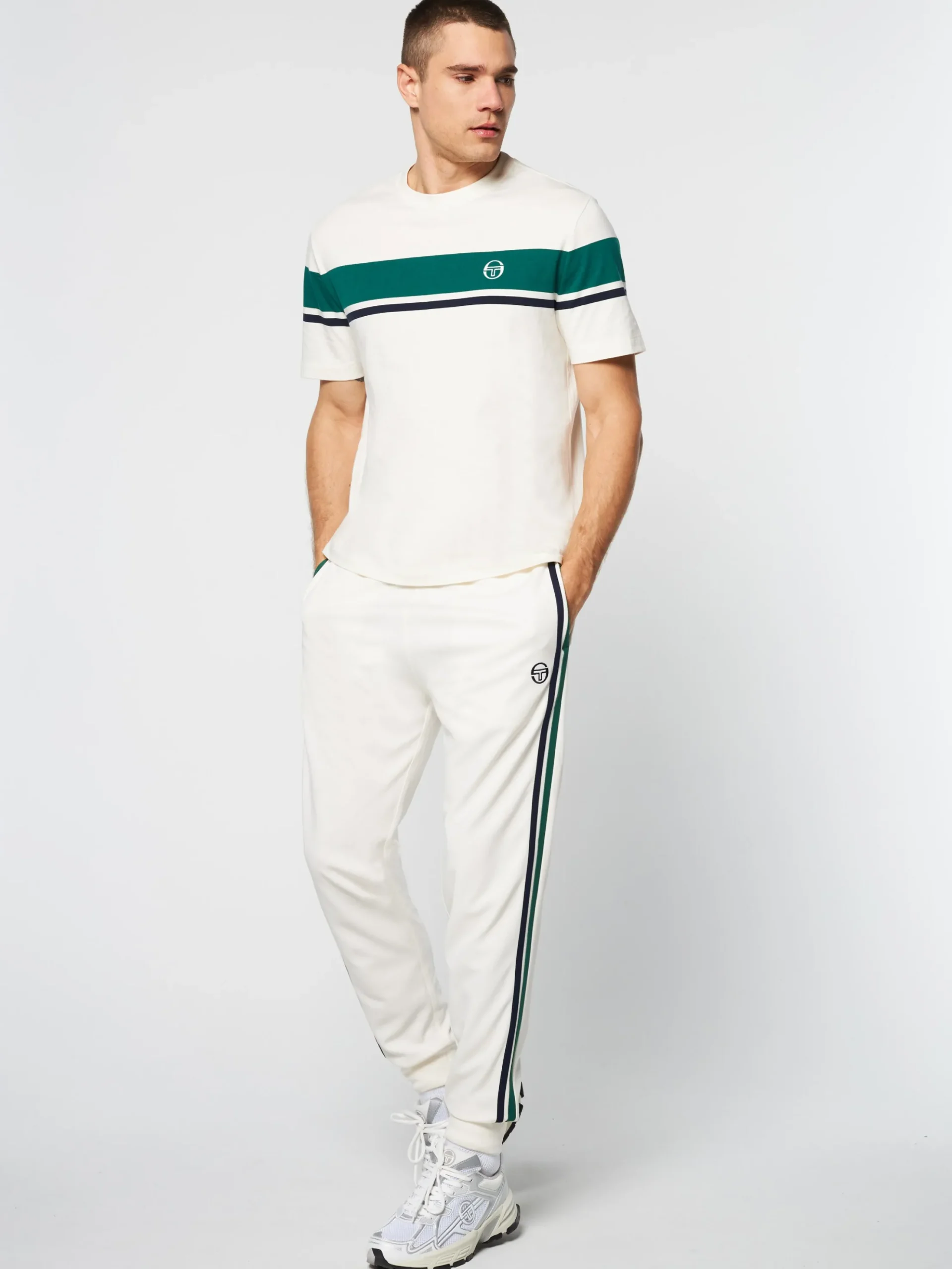 Sergio Tacchini Damarindo T-Shirt Archivio- GARDENIA Discount