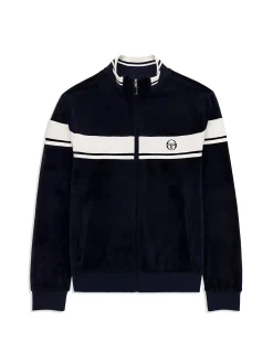 Sergio Tacchini Damarindo Velour Track Jacket- MARITIME BLUE Best