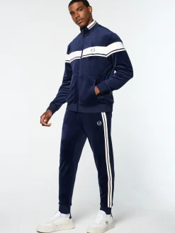 Sergio Tacchini Damarindo Velour Track Jacket- MARITIME BLUE Best