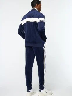 Sergio Tacchini Damarindo Velour Track Jacket- MARITIME BLUE Best