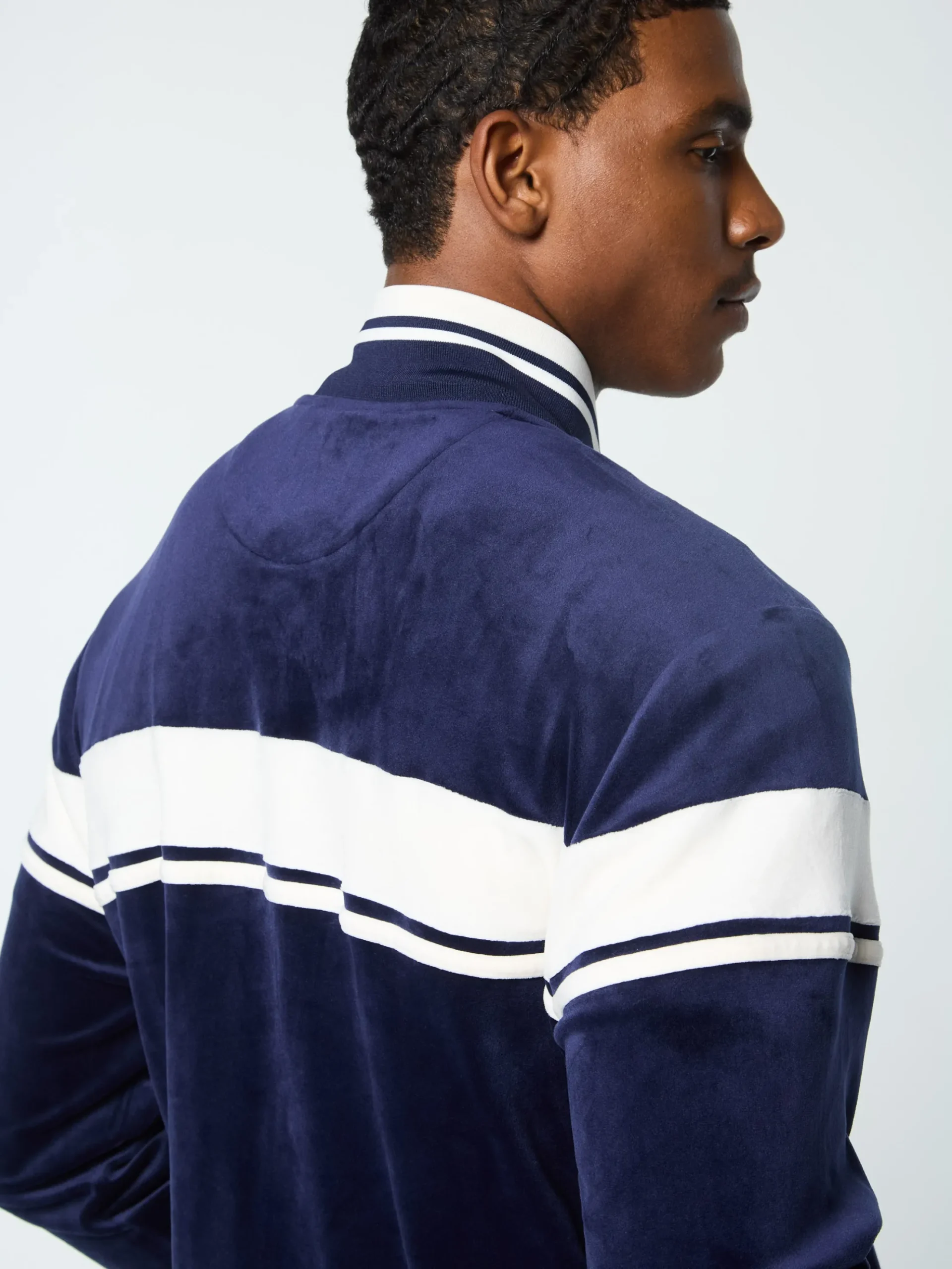Sergio Tacchini Damarindo Velour Track Jacket- MARITIME BLUE Best