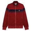 Sergio Tacchini Damarindo Velour Track Jacket- Merlot/ Maritime Blue MERLOT/MARITIME BLUE Sale