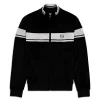 Sergio Tacchini Damarindo Velour Track Jacket- BLACK BEAUTY Online