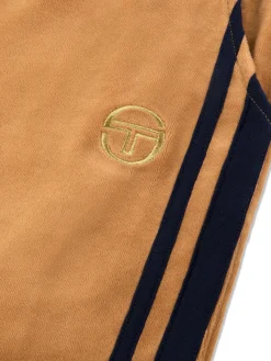 Sergio Tacchini Damarindo Velour Track Pant- Almond/ Maritime Blue ALMOND/MARITIME BLUE Clearance