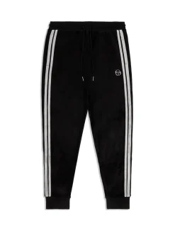 Sergio Tacchini Damarindo Velour Track Pant- BLACK BEAUTY Best