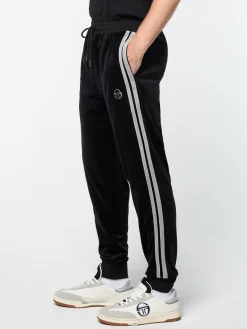 Sergio Tacchini Damarindo Velour Track Pant- BLACK BEAUTY Best