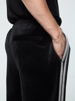 Sergio Tacchini Damarindo Velour Track Pant- BLACK BEAUTY Best