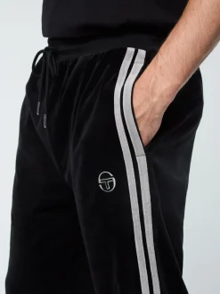 Sergio Tacchini Damarindo Velour Track Pant- BLACK BEAUTY Best