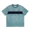 Sergio Tacchini Debossed Damarindo Velour T-Shirt- LARKSPUR Best