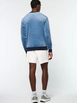 Sergio Tacchini Foggia Velour Crewneck- CORONET BLUE Best