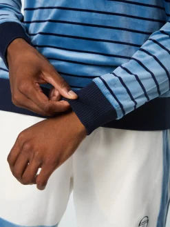 Sergio Tacchini Foggia Velour Crewneck- CORONET BLUE Best