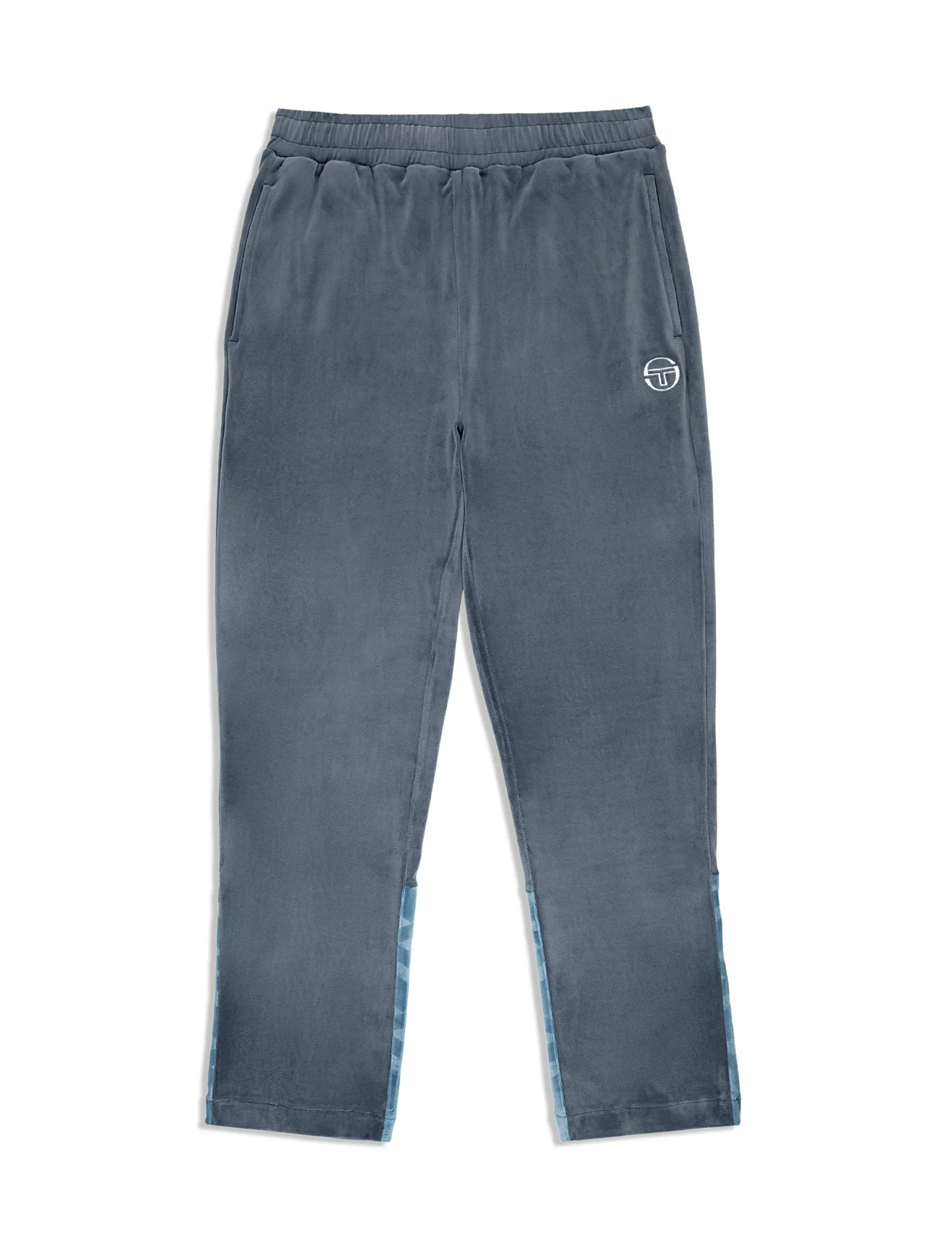 Sergio Tacchini Foggia Velour Debossed Track Pant- GRISAILLE Clearance