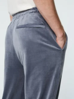 Sergio Tacchini Foggia Velour Debossed Track Pant- GRISAILLE Clearance