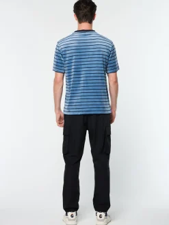 Sergio Tacchini Foggia Velour T-Shirt- CORONET BLUE New