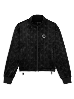 Sergio Tacchini Gabrisa Velour Track Jacket- BLACK BEAUTY Outlet