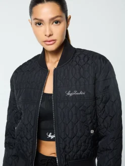 Sergio Tacchini Gabrisa Velour Track Jacket- BLACK BEAUTY Outlet