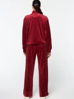 Sergio Tacchini Gabrisa Velour Track Jacket- SUN DRIED TOMATO Outlet