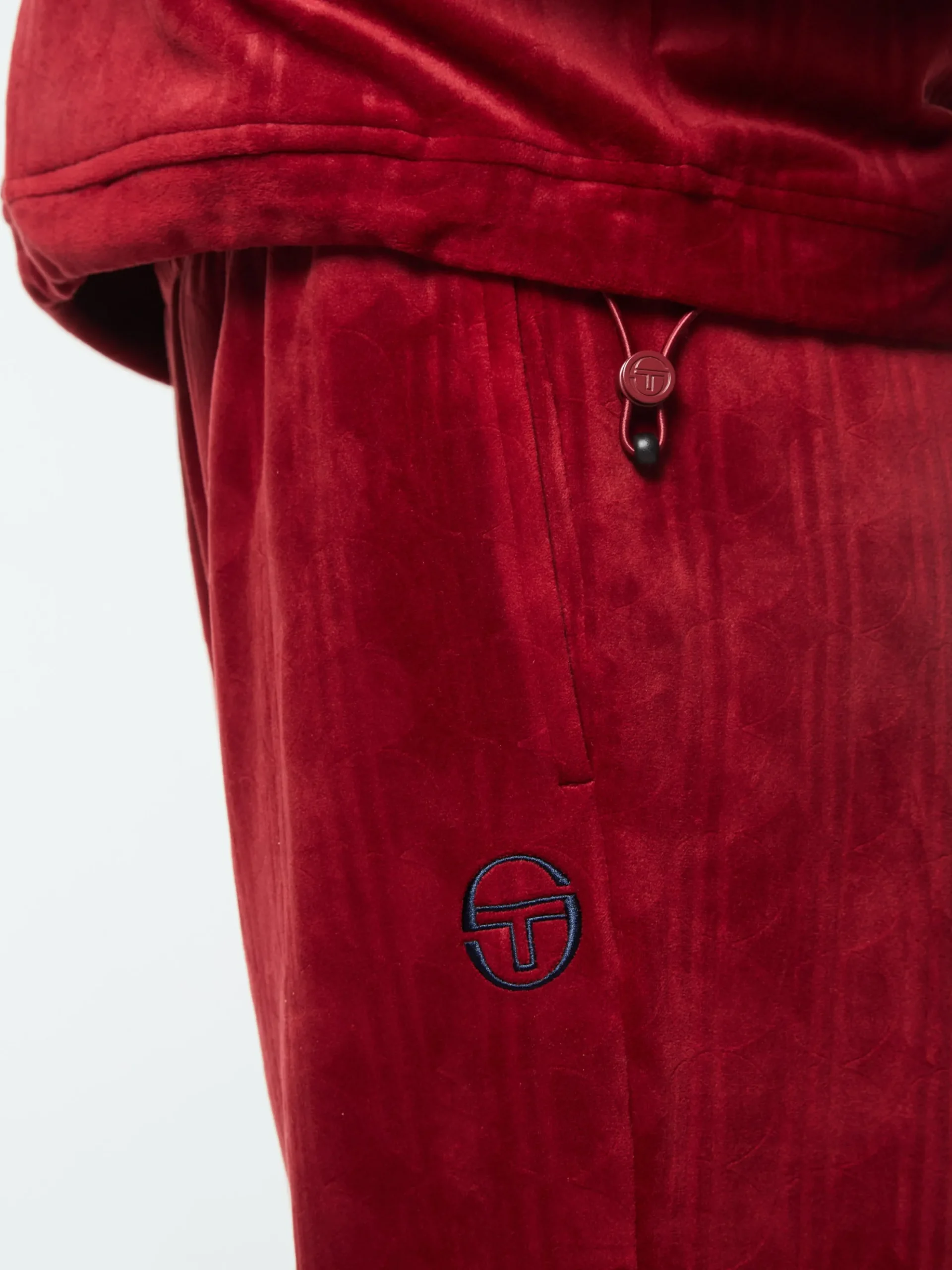 Sergio Tacchini Gabrisa Velour Track Jacket- SUN DRIED TOMATO Outlet