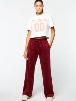 Sergio Tacchini Gabrisa Velour Track Pant- SUN DRIED TOMATO Hot