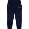 Sergio Tacchini Gallone Velour Track Pant- MARITIME BLUE Best