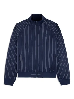 Sergio Tacchini Gessato Suiting Track Jacket- MARITIME BLUE Discount