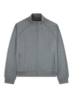 Sergio Tacchini Gessato Suiting Track Jacket- QUIET SHADE New