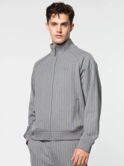 Sergio Tacchini Gessato Suiting Track Jacket- QUIET SHADE New