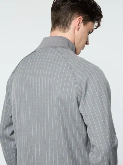 Sergio Tacchini Gessato Suiting Track Jacket- QUIET SHADE New