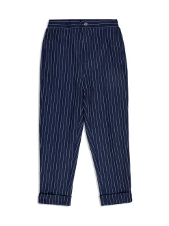 Sergio Tacchini Gessato Suiting Track Pant- MARITIME BLUE Clearance