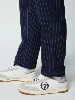 Sergio Tacchini Gessato Suiting Track Pant- MARITIME BLUE Clearance