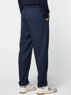 Sergio Tacchini Gessato Suiting Track Pant- MARITIME BLUE Clearance