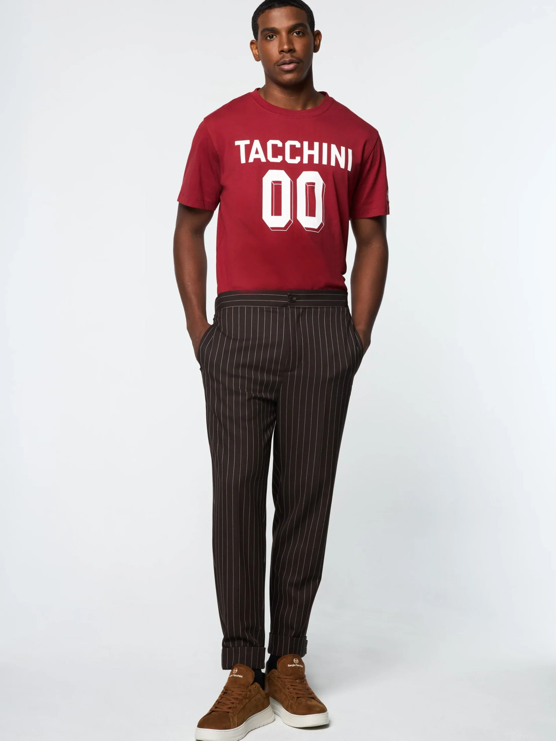Sergio Tacchini Gessato Suiting Track Pant- JAVA Clearance