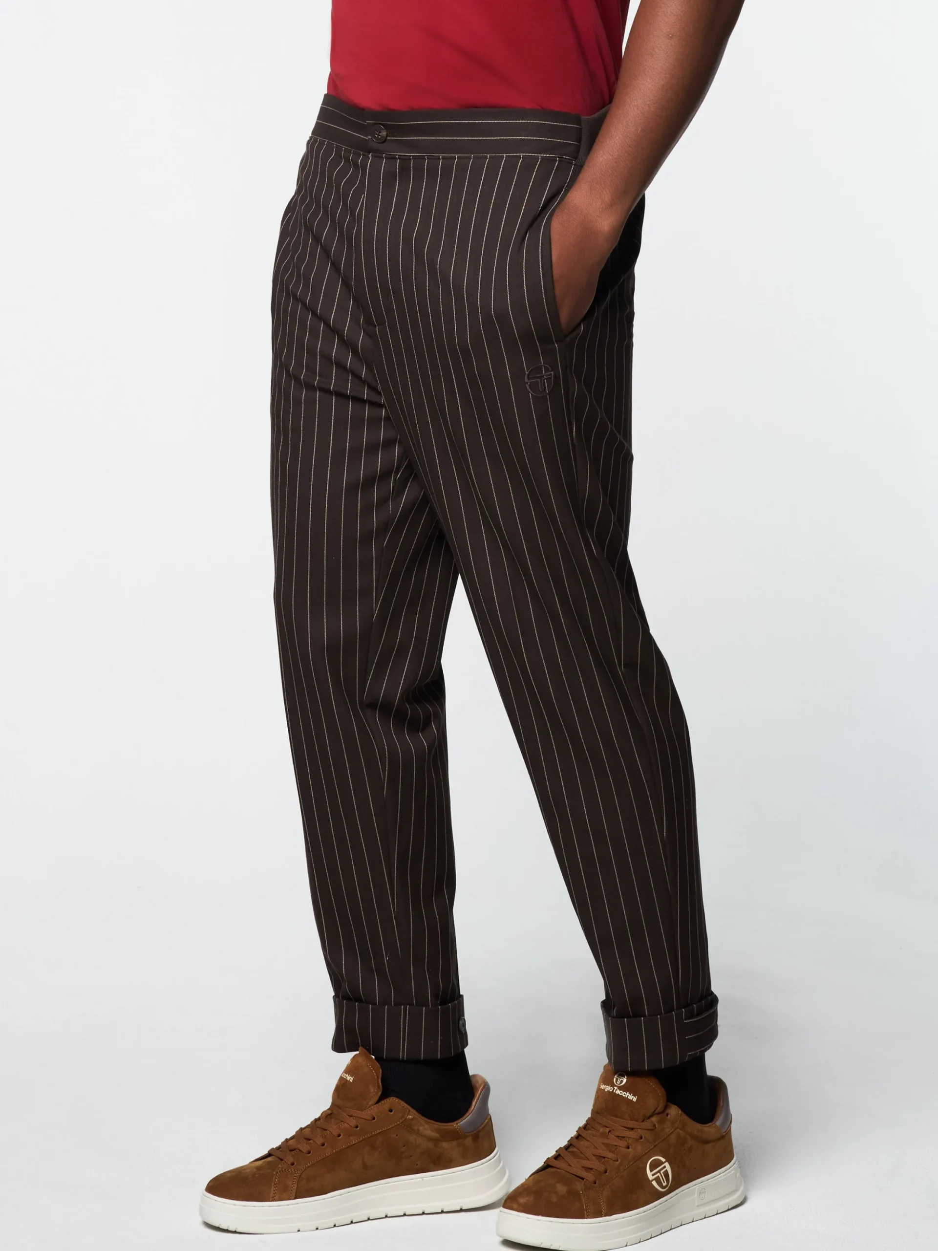 Sergio Tacchini Gessato Suiting Track Pant- JAVA Clearance