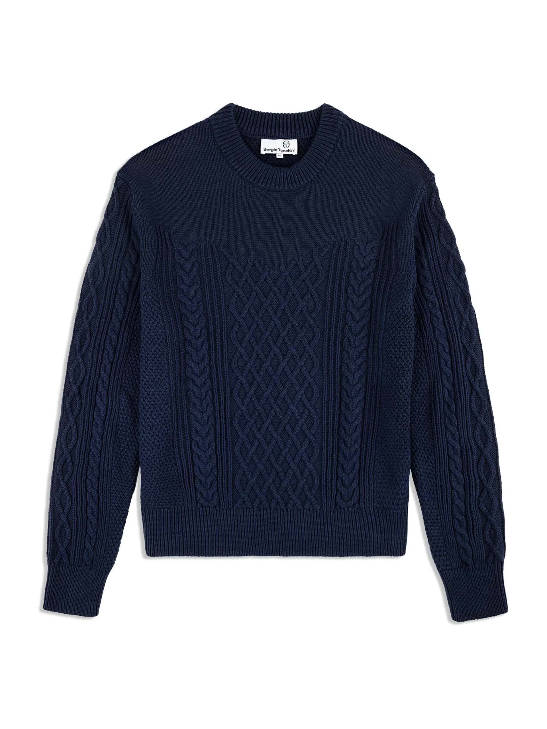 Sergio Tacchini Giacomo Knit Sweater- MARITIME BLUE Hot
