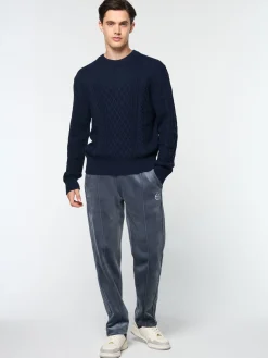 Sergio Tacchini Giacomo Knit Sweater- MARITIME BLUE Hot