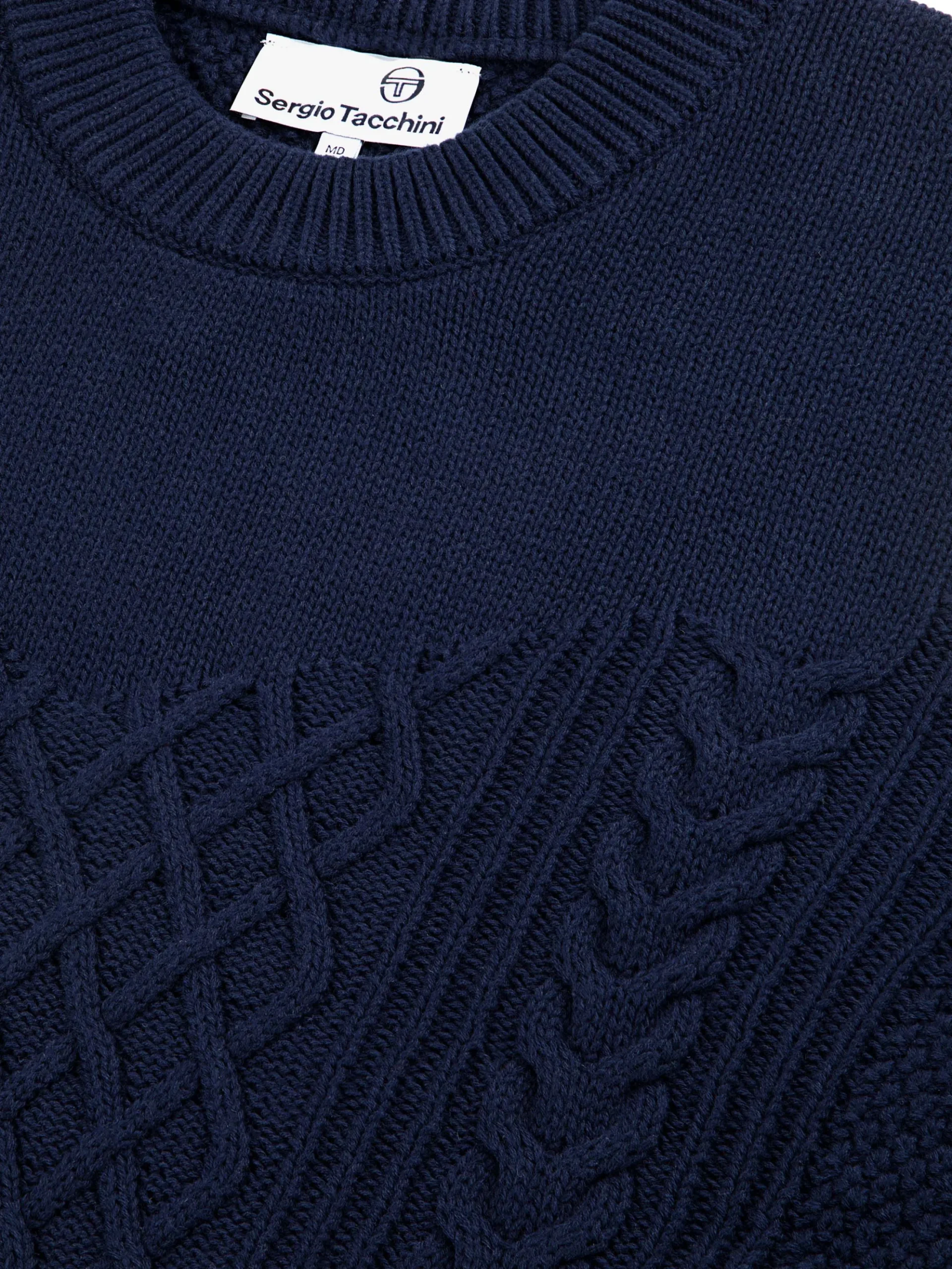 Sergio Tacchini Giacomo Knit Sweater- MARITIME BLUE Hot