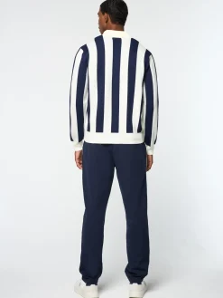 Sergio Tacchini Gioco Jacquard Long Sleeve Polo- GARDENIA Hot