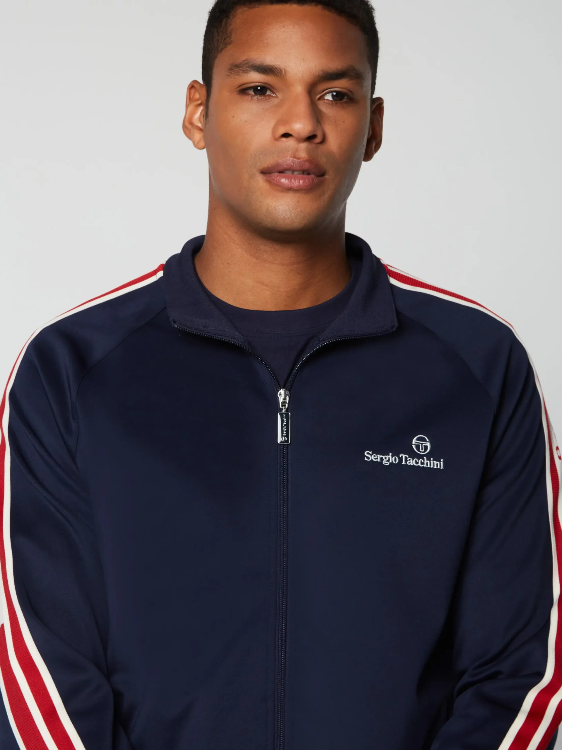 Sergio Tacchini Gromo Tape Track Jacket- MARITIME BLUE Hot