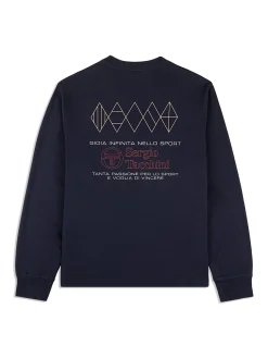 Sergio Tacchini Inverno Long Sleeve T-Shirt- MARITIME BLUE Discount