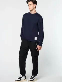 Sergio Tacchini Inverno Long Sleeve T-Shirt- MARITIME BLUE Discount