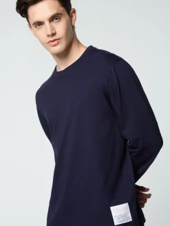 Sergio Tacchini Inverno Long Sleeve T-Shirt- MARITIME BLUE Discount