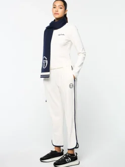 Sergio Tacchini La Faccia Jacquard Scarf- MARITIME BLUE Sale