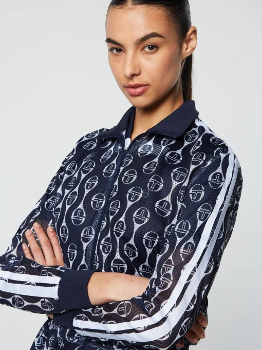 Sergio Tacchini Lesi Mesh Jacket- MARITIME BLUE New