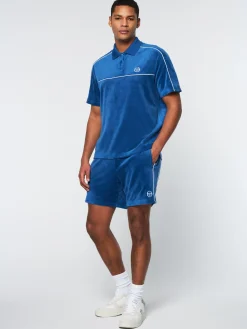 Sergio Tacchini Lioni Velour Polo Archivio- LIMOGES Best