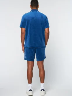 Sergio Tacchini Lioni Velour Polo Archivio- LIMOGES Best