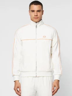 Sergio Tacchini Lioni Velour Track Jacket Archivio- GARDENIA Clearance